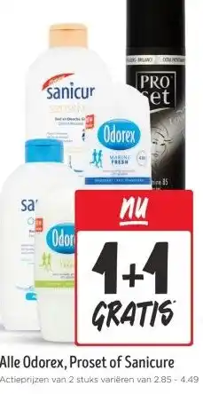 Jumbo Alle Odorex, Proset of Sanicure aanbieding