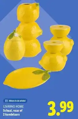 Lidl Schaal, vaas of 2 kandelaars aanbieding