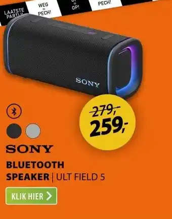 Expert Sony ULT Field 5 Zwart aanbieding