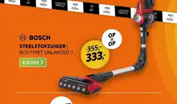 Expert Bosch BCS711PET Unlimited 7 Rood aanbieding