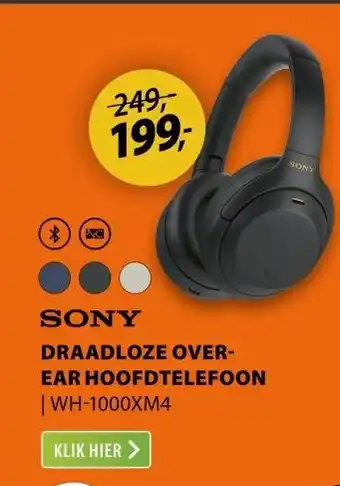 Expert Sony WH-1000XM4 Zwart aanbieding