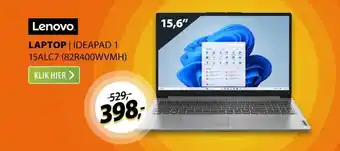 Expert Lenovo IdeaPad 1 15ALC7 (82R400WVMH) aanbieding