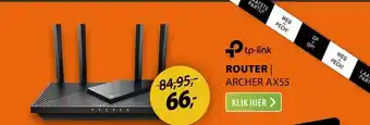 Expert TP-Link Archer AX55 AX3000 Dual-Band Gigabit WiFi 6 Router aanbieding