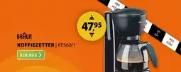 Expert Braun KF560/1 Zwart aanbieding
