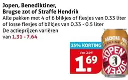 Hoogvliet Jopen, Benediktiner, Brugse zot of Straffe Hendrik aanbieding