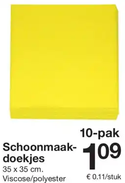 Zeeman Schoonmaakdoekjes aanbieding