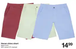 Zeeman Heren chino short aanbieding