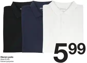 Zeeman Heren polo aanbieding