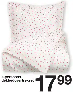 Zeeman 1-persoons dekbedovertrekset aanbieding