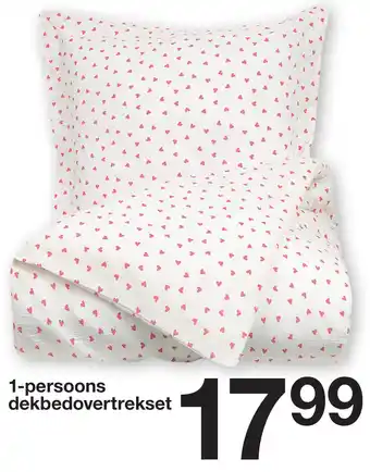 Zeeman 1-persoons dekbedovertrekset aanbieding