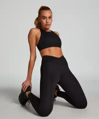 Hunkemoller Hunkemöller HKMX Sport bh Level 1 Zwart aanbieding