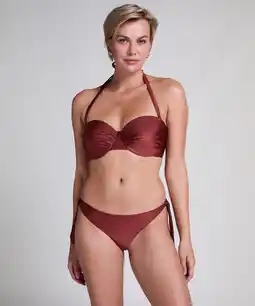 Hunkemoller Hunkemöller Cheeky bikinibroekje Dune Rood aanbieding