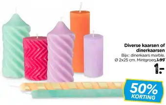 Xenos Diverse kaarsen of dinerkaarsen aanbieding