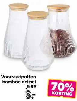 Xenos Voorraadpotten bamboe deksel aanbieding