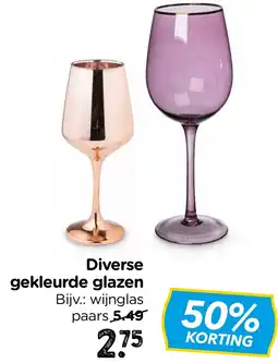 Xenos Diverse gekleurde glazen aanbieding