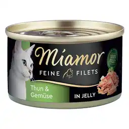 Zooplus 6x100g Fijne Filets Tonijn & Groenten Miamor Kattenvoer aanbieding