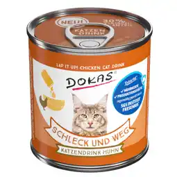 Zooplus 24x100g Dokas Slik en Smul kattendrank met kip aanbieding