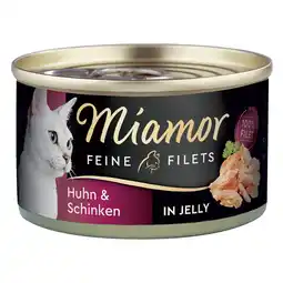 Zooplus 6x100g Kip/Ham/Rijst Fijne Filets Miamor Kattenvoer aanbieding