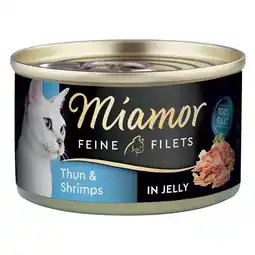 Zooplus 6x100g Fijne Filets Tonijn & Garnalen Miamor Kattenvoer aanbieding