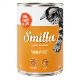 Zooplus 24 x 400g Mals Gevogelte met Gevogelteharten Smilla Kattenvoer nat aanbieding