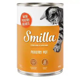 Zooplus 24 x 400g Mals Gevogelte met Gevogelteharten Smilla Kattenvoer nat aanbieding