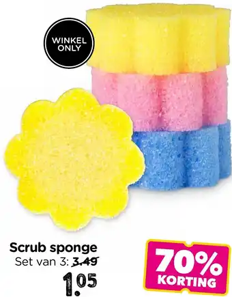 Xenos Scrub sponge aanbieding