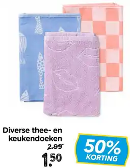 Xenos Diverse thee en keukendoeken aanbieding