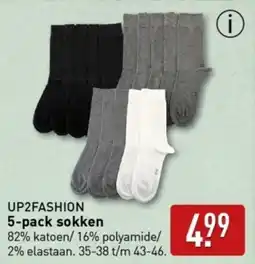 ALDI UP2FASHION 5 pack sokken aanbieding