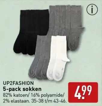 ALDI UP2FASHION 5 pack sokken aanbieding
