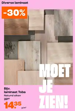 Kwantum Laminaat Toba aanbieding