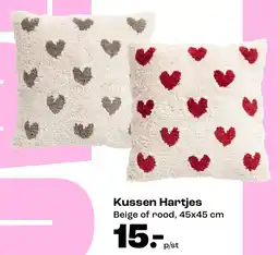 Kwantum Kussen Hartjes aanbieding
