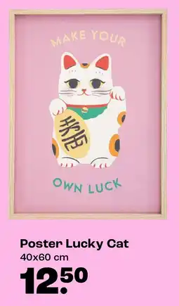 Kwantum Poster Lucky Cat aanbieding