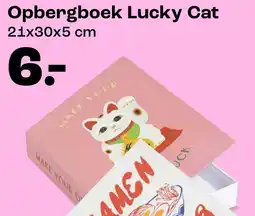 Kwantum Opbergboek Lucky Cat aanbieding