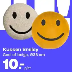 Kwantum Kussen Smiley aanbieding
