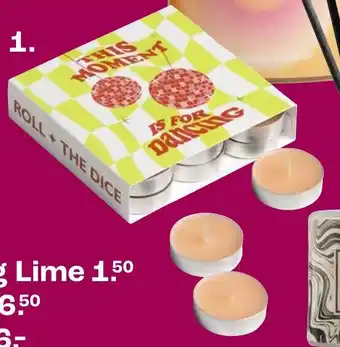 Kwantum 1.Geurtheelichtjes Dancing Lime aanbieding