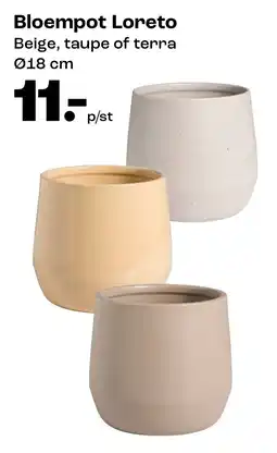 Kwantum Bloempot Loreto aanbieding