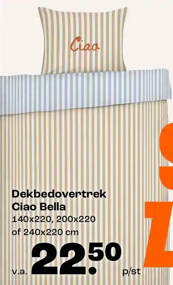 Kwantum Dekbedovertrek Ciao Bella aanbieding