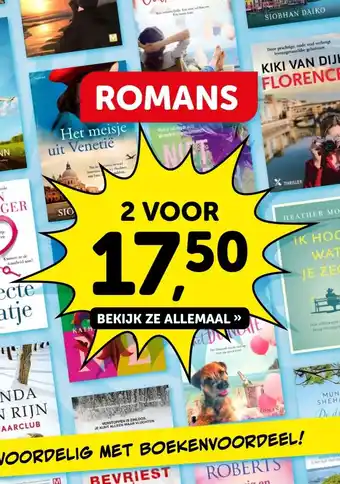 Boekenvoordeel ROMANS aanbieding