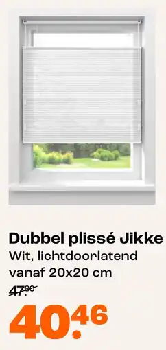 Kwantum Dubbel plissé Jikke aanbieding