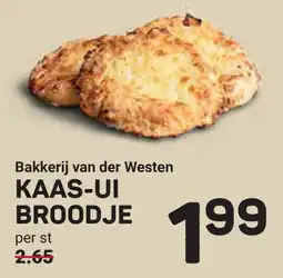 Ekoplaza Bakkerij van der westen kaas-ui broodje aanbieding