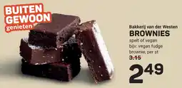 Ekoplaza Bakkerij van der westen brownies aanbieding
