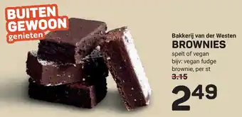 Ekoplaza Bakkerij van der westen brownies aanbieding