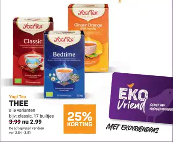 Ekoplaza Yogi tea thee aanbieding