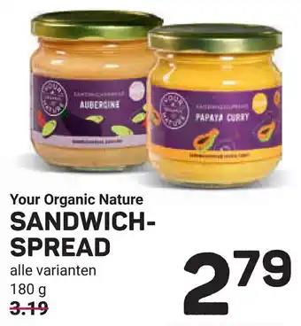 Ekoplaza Your organic nature sandwichspread aanbieding