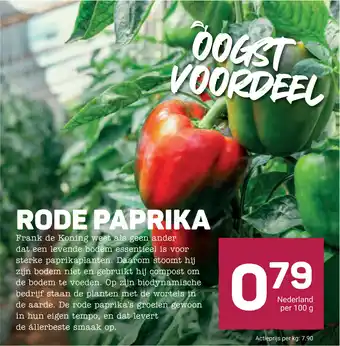 Ekoplaza Rode paprika aanbieding