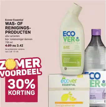 Ekoplaza Ecover essential was of reinigingsproducten aanbieding