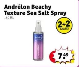 Kruidvat Andrélon Beachy Texture Sea Salt Spray aanbieding