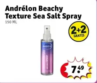 Kruidvat Andrélon Beachy Texture Sea Salt Spray aanbieding