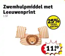 Kruidvat Zwemhulpmiddel met Leeuwenprint aanbieding