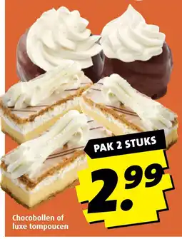 Boni Chocobollen of luxe tompoucen aanbieding